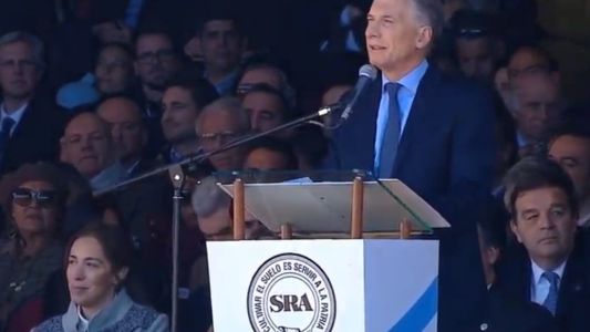 Macri visita la Rural en busca de los votos del campo