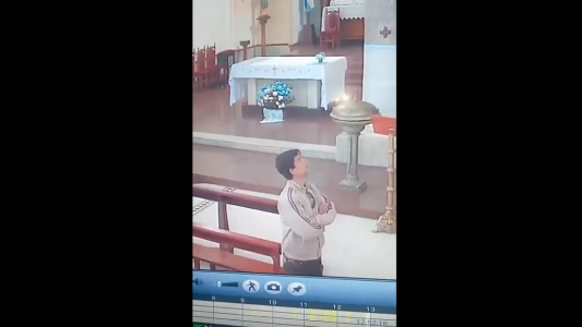Insólito robo en una parroquia: mirá lo que se llevó el ladrón