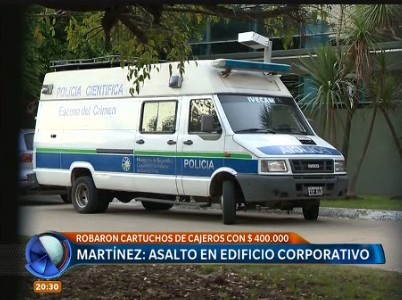 Asalto en un edificio corporativo en Martínez
