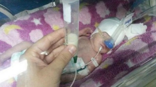 Córdoba: se recupera la beba que pesó 480 gramos al nacer