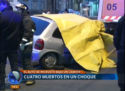 Rosario: cuatro muertos en un choque
