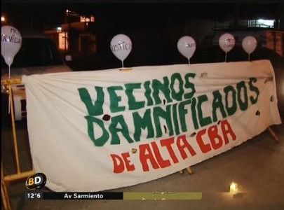 Protesta en Córdoba a 6 meses de la explosión de la química Raponi