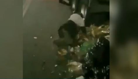 Un hombre dormía en la basura y se lo llevó el camión recolector