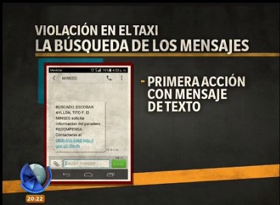 Infografia: ultilizan mensaje de texto para encontrar al taxista abusador