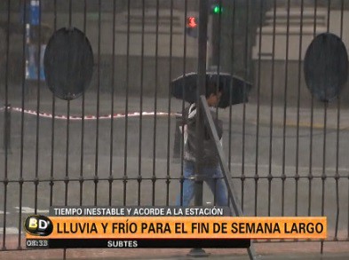 Las lluvias empezarán esta noche y terminarán con la primavera de mayo