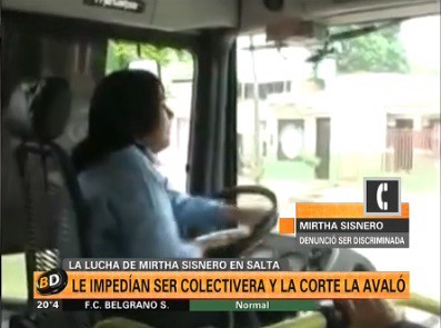 Le impedían ser colectivera pero la Corte la avaló