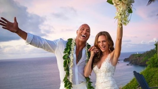 Dwayne Johnson "La Roca" y Lauren Hashian se casaron en secreto en Hawaii