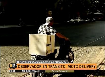 Observador en tránsito: moto delivery