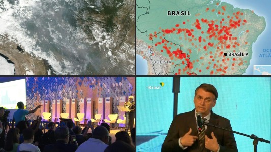 Polémica en Brasil por los incendios en la Amazonía