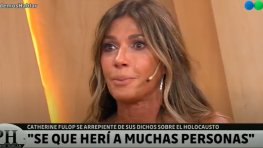 Catherine Fulop se quebró al recordar sus dichos sobre el Holocausto
