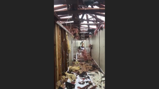 Así quedó una vivienda tras el paso del huracán Dorian por Bahamas