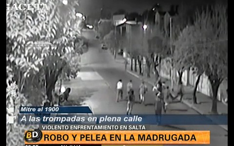 Robo en banda captado en video