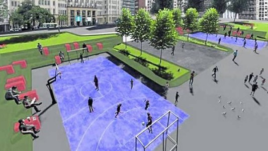 Reabren la plaza Houssay como polo universitario