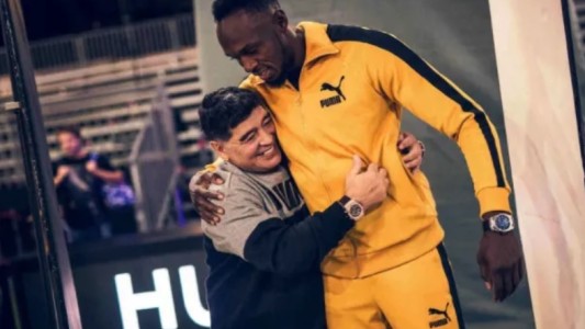 Usain Bolt, el jugador que quiere Maradona para Gimnasia