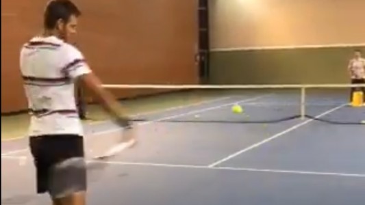 Del Potro celebró con un video: "¡De vuelta en una cancha!"