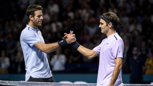 Federer enfrentará a Del Potro en el regreso del suizo a la Argentina
