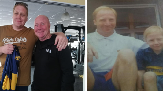 El emotivo reencuentro del "Colo" Mac Allister con un "nene" que le ganó al cáncer