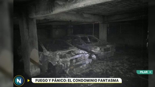 Pilar: 60 evacuados y 19 autos quemados por incendio en condominio