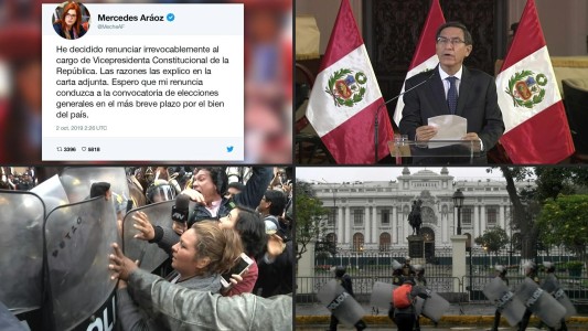 Renuncia la presidenta nombrada por el disuelto Congreso peruano