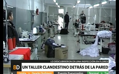 Un taller clandestino detrás de una pared
