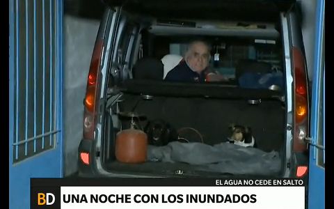 Cómo pasaron la noche los inundados de Salto