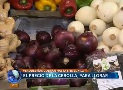 Para llorar: la cebolla se cobra hasta $ 45 el kilo