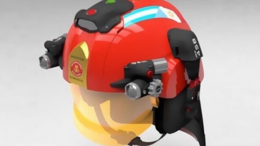Así es el “casco del futuro” para los bomberos cordobeses