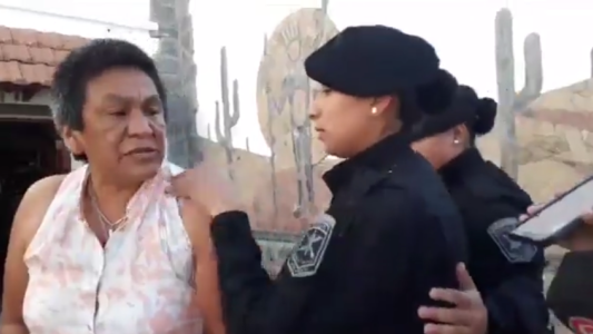 Así trasladaban a votar a Milagro Sala con una fuerte custodia