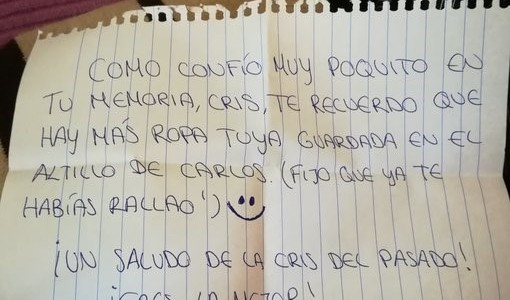 Una usuaria de Twitter compartió un mensaje que recibió de su "yo del pasado"