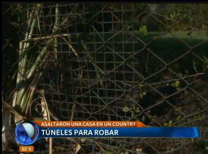 Cavan túneles y roban 170 mil pesos en un country de Moreno