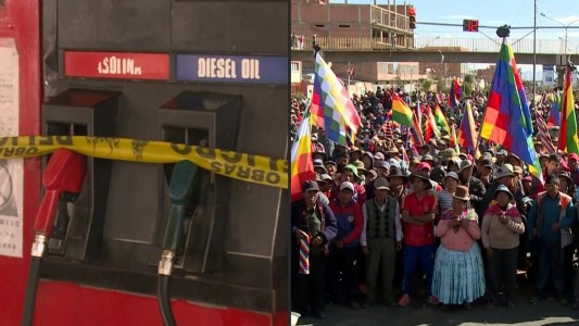 Bolivia: hay escasez de combustible y alimentos por cortes de ruta