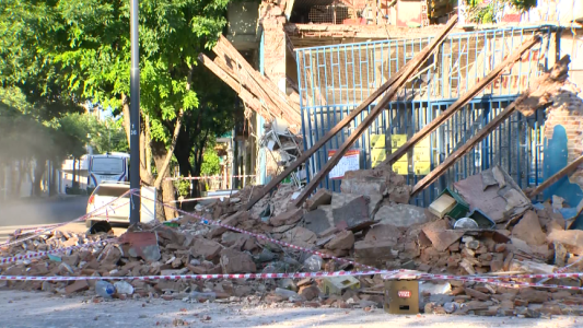 Explosión y derrumbe en un supermercado chino