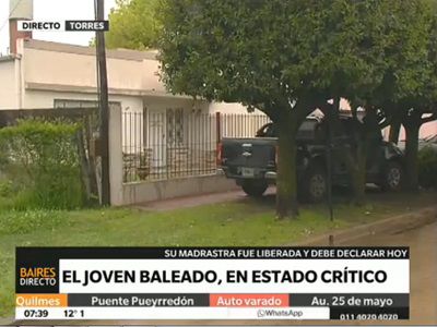 Sigue grave el joven baleado por su madrastra