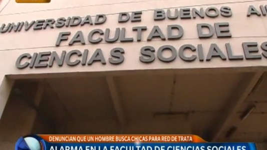Alerta por hombre que recluta mujeres en la universidad para un red de trata