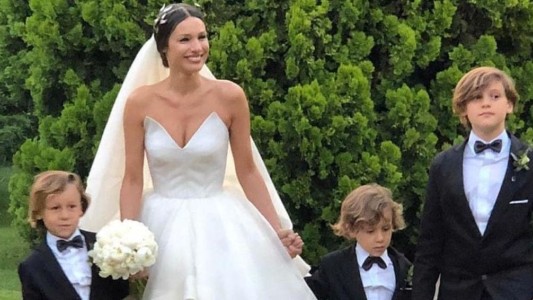 El impresionante look de Pampita en su noche de bodas