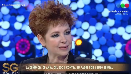 Andrea del Boca habló con Susana Giménez sobe el calvario de su hija Anna Chiara con su padre