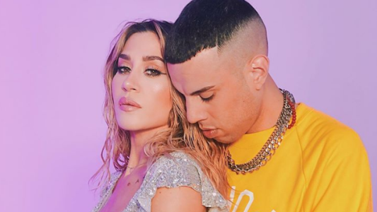 Foto documento: Jimena Barón, a los besos con Romeo el Santo