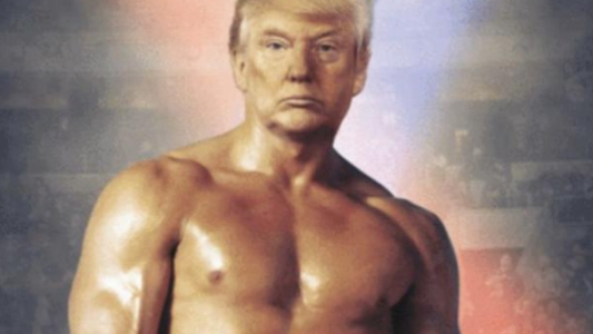 La foto de Donald Trump a lo Rocky Balboa que estalló en Twitter