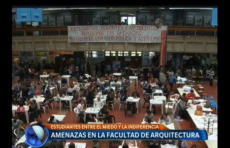 Amenazas en la Facultad de Arquitectura