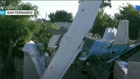 Una avioneta cayó sobre una casa en San Fernando