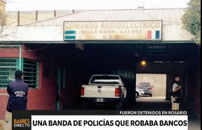 Cayó banda de policías que robaba bancos