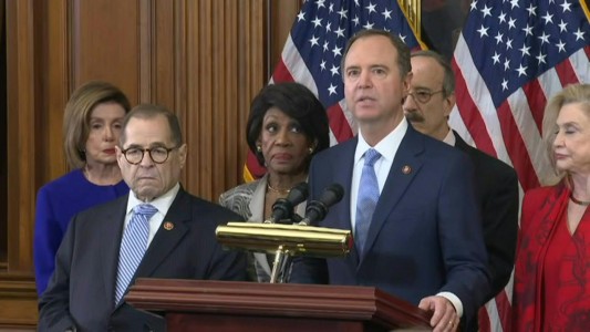 Legisladores demócratas presentaron los cargos formales del juicio político contra Trump