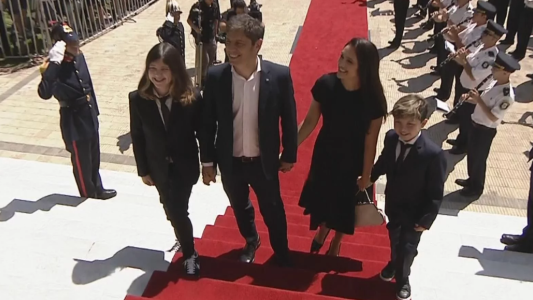 El llamativo look de los hijos de Kicillof que fue furor en las redes sociales