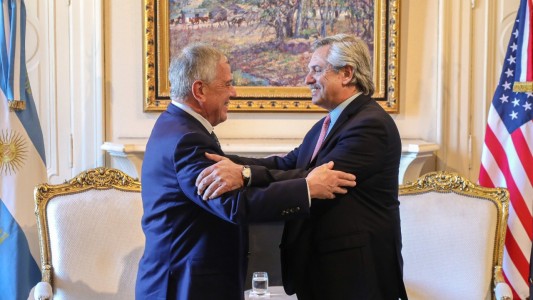 Alberto recibió a una delegación del Gobierno de Estados Unidos