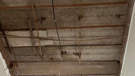 Se derrumbó el techo de las oficinas de la Casa de Gobierno de Santa Fe