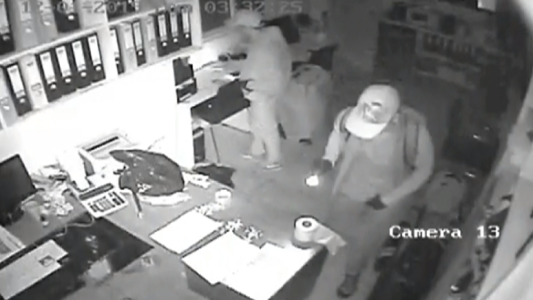 Por las cámaras de seguridad vio en directo como le robaban boqueteros