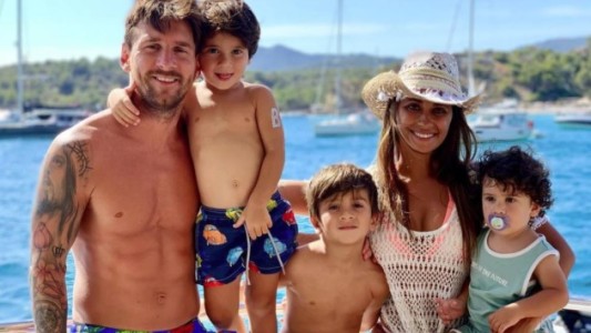 Messi, Antonela y los chicos en una postal de Navidad imperdible