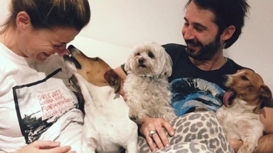 Eugenia Tobal con su beba y su perro, pide que se termine la pirotecnia