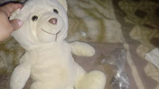 Cocaína oculta en el oso de peluche