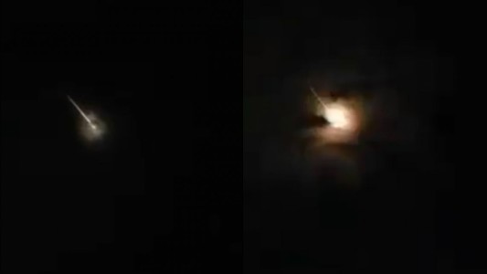 VIDEO: Así cayó una increíble bola de fuego sobre el Océano Pacífico